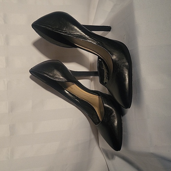 BCB Generation Womens  Dennha Slip On 5" Black Faux Leather Pointed Pumps, 8.5 B - Picture 1 of 6